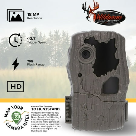 Wildgame Innovations Spark 2.0 Combo Lightsout 18MP Trail Camera with 70-Feet Detection Range (2-Pack) Bundle with 4-In-1 USB 2.0 Card Reader (3 Items)