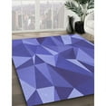 thumbnail image 3 of Ahgly Company Machine Washable Indoor Rectangle Transitional Blue Area Rugs, 7' x 10', 3 of 7