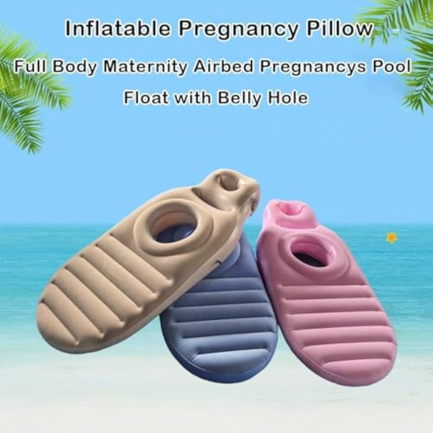 Tummynest - Pregnancy Mattress, Inflatable Pregnancy Pillow, Full Body Maternity Airbed with Hole, Adjustable Portable Pregnancy Pillows for Sleeping