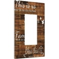 thumbnail image 2 of Sdmnsg-T Rustic Inspirational Quotes Print 1-Gang Rocker Decorative Electrical Receptacle Outlet Plates Covers for Bedroom Kitchen Farm House Decor, 2 of 5