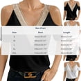 thumbnail image 3 of ClodeEU Women's V Neck Cold Shoulder Short Sleeve Top with Contrast Trim, Casual Solid Color Blouse Black,Women's Plus M, 3 of 6