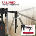 thumbnail image 4 of Chest Fly Machine Pec Deck: Fly and Reverse Delt Machine Adjustable Upper Body Home Gym Ab Workout Butterfly Machine for Chest, Back, Pectoral, Rear Deltoid and Shoulder Training Red, 4 of 8