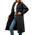 thumbnail image 3 of HappyYEE Midlength Hoodie Jackets for Women, Casual Hooded Drawstring Zipper Sweatshirt Coat, Long Sleeve Loose Outer Tops with Pockets, 3 of 8