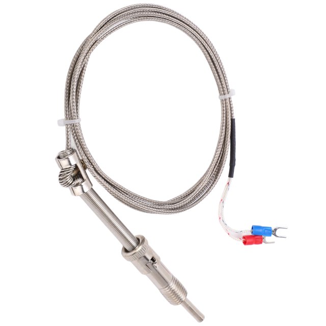 Thermocouple Type K, Thermocouple Type K, Thermocouple à Ressort de Compression Type K, Sonde de Fil de Thermocouple Blindé pour Usine, Composants Mécaniques