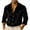 Black, variant on Men's Vintage Velvet Shirts Solid Color Button Down Collar Long Sleeve Shirts Casual Fall Tops Gold