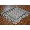 thumbnail image 4 of Casavani Flat Woven Cotton Bohemian Carpet, Brown 4x10 feet, 4 of 6