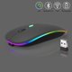 thumbnail image 4 of Ratón inalámbrico Bluetooth Guiheng recargable LED gris, 4 of 7
