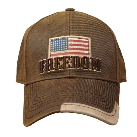 Farm Boy Freedom Patriotic Oil Skin Adjustable Hat