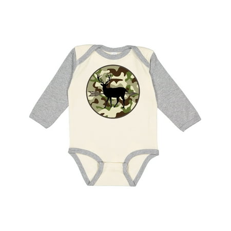 

Inktastic Hunting Camouflage Deer Gift Baby Boy Long Sleeve Bodysuit