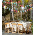 thumbnail image 5 of 50m Multicolor Pennant, Fabric Pennant Garland, Triangle Banner, Banner Flag, Outdoor Pennant 100 Pcs High-Quality, 5 of 5
