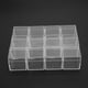 thumbnail image 2 of Caja de embalaje de plástico transparente cuadrado 24 piezas LANNMXG, 2 of 5