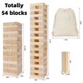 thumbnail image 2 of Set de juego de mesa Glintoper Tic Tac Toe & Tumble Tower Blocks, 2 of 9