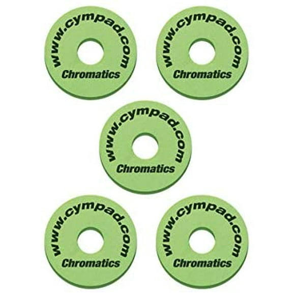 Cympad CS15/5-G Chromatics Cymbal Set 40/15-Millimeter, Green