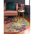 thumbnail image 2 of Unique Loom 3153643 3 Pi 3 Po x 3 Pi 3 Po Tapis Rond de Jardin de Lierre&44; Multi Couleur, 2 of 15