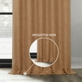 thumbnail image 6 of HPD Half Price Drapes Butterscotch Grommet Faux Linen Room Darkening Curtains for Bedroom & Living Room Curtains (1 Panel), Door & Window Curtains 120 inches long, 50W X 120L, 6 of 10