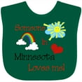thumbnail image 3 of Inktastic Someone in Minnesota Loves Me Boys or Girls Baby Bib, 3 of 4