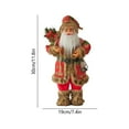 thumbnail image 3 of Honmine Christmas 12 Inch Santa Claus Doll, Standing Figure for Window Decoration, Holiday Gift for Home, Shop, Party, Festive Display, 3 of 6