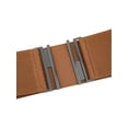 thumbnail image 3 of INSPIRE CHIC Women's Metal Interlock Buckle Stretchy Belts, Fashion Vintage Elastic Waistband for Dresses Coats 25.6x3.0" Brown, 3 of 7