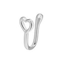 thumbnail image 1 of Anillo de nariz falsa en forma de U Diamante tachonado Mariposa Nariz Clavo Sin agujero Nariz Clip Piercing Joyería Wmkox8yi  sjalhkljlk5380, 1 of 1