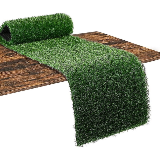 Camino de mesa de césped artificial, decoración de mesa de fiesta hawaiana, decoración de mesa de boda al aire libre, mantel de césped artificial verde