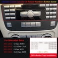 thumbnail image 4 of 22X Center Console CD Numbers Button Cover Trim for Benz W204 W212 C218 GLK X204, 4 of 7