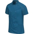 thumbnail image 3 of Chef Designs B74030765 Women Airflow Raglan Chef Coat, Teal & Teal Mesh - Large, 3 of 4