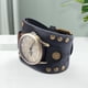thumbnail image 5 of Reloj de pulsera Hugo Puntero de cuero Ancho de banda 5.2cm negro, 5 of 9