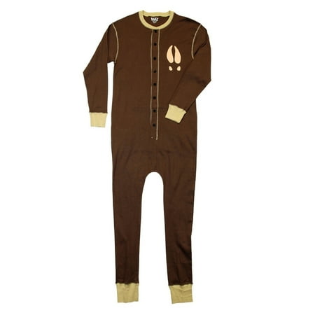 

Moose Caboose Brown Flapjack Union Suit - X-Small