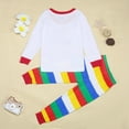 thumbnail image 3 of Hienoo Toddler Boys Letter Print Long Sleeve Top and Pants Pajama Set Sleepwear Outfits, 3 of 6