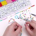 thumbnail image 4 of A-z-Kit de cuentas acrílicas con letras del alfabeto, pulsera artesanal, accesorios para hacer joyas, Material, dijes para collar y pendientes, 4 of 5