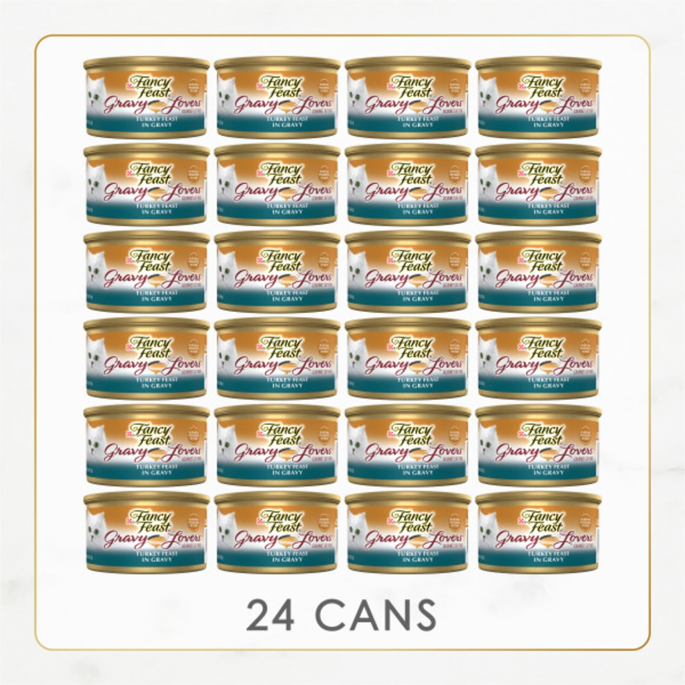 Purina Fancy Feast Gravy Lovers Kitten Food, Wet Cat Food, Tuna Feast in Gravy, 3 oz Cans, 24 Pack