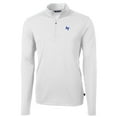 thumbnail image 2 of Men's Cutter & Buck White Air Force Falcons Big & Tall Virtue Eco Pique Recycled Quarter-Zip Pullover Top, 2 of 3