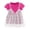 Rose red, variant on URMAGIC Toddler Baby Girls Dress Short Sleeve Ribbed Knitted Tops Patch Tulle A-line Gauze Dresses 0-24 Months
