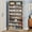 Grey, variant on Fnova Tall Shoe Storage Cabinet, Wood Freestanding 9-Tier 40-45 Pairs Shoe Rack Organizer with Open Shelves for Entryway, Rustic Brown