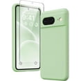thumbnail image 1 of KOMI for Google Pixel 8 Case, Liquid Silicone Case with 2X Screen Protectors, Full Body Protective Cover, Shockproof, Slim Phone Case, Anti-Scratch Soft Microfiber Lining 6.2", Green, 1 of 5