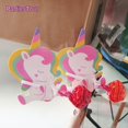 thumbnail image 5 of 50PCS Easter Decors Rabbits Lollipop Cards Cartoon Animal Unicorn Candy Lollipop Cards Birthday Party Decorations Kids Favors, 5 of 6