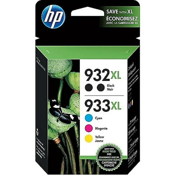 Verzadigen Infrarood Belastingbetaler HP 932XL/933XL Black/Color Ink Cartridges High Yield 2030323 - Walmart.com