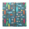 thumbnail image 2 of Yayeee Shower Curtain with Hooks 72"x72" Waterproof Fabric Bathroom Hanging Decor, Cartoon Beach Pattern, 2 of 5