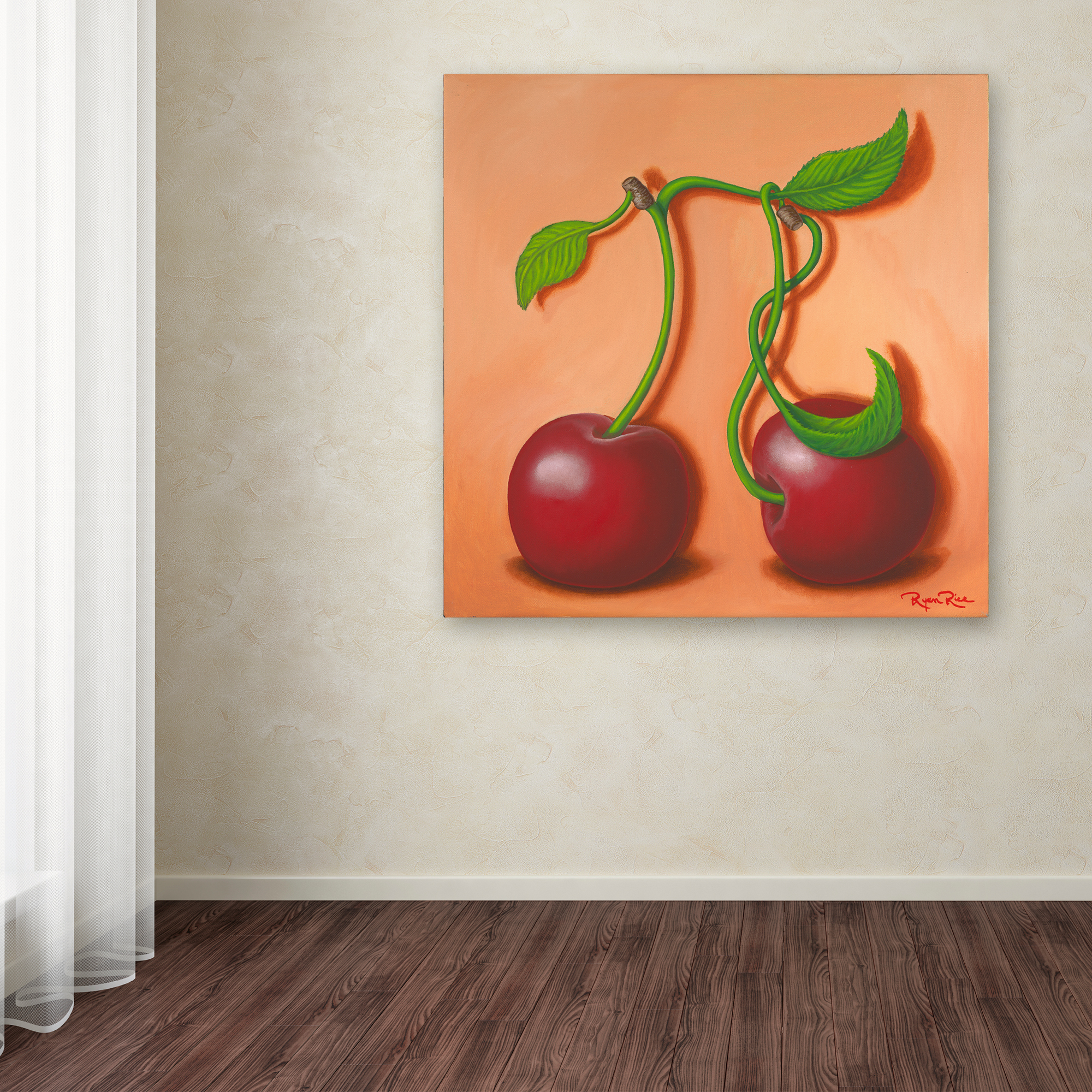 Trademark Fine Art 'Cherry Pi' Canvas Art by Ryan Rice Fine Art