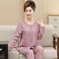 thumbnail image 1 of REDHOTYPE Mode Pyjama de Maman Floral Femmes Printemps et Automne Pur Coton Manches Longues Col Rond Confortable Cardigan en Vrac Grande Taille Homewear Set, 1 of 2