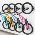thumbnail image 1 of WiwiIron Swivel Bike Wall Rack, Vertical Bicycle Wall Mount for Garage, Indoor Bike Rack Hook, Hanging Bike Storage Garage, 4 Pack, 1 of 4