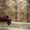 thumbnail image 5 of FASÄDE Traditional 4 Decorative Vinyl Backsplash Panel in Bermuda Bronze (6X6 Inch Sample), 5 of 6