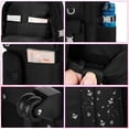 thumbnail image 5 of Rolling Backpack 3PC for Man Women 21 Inch Roller Wheels Bookbag Wheeled Suitcase Backpacks with Lunch Bag for Teen - Purple, 5 of 7