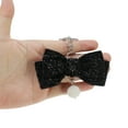 thumbnail image 4 of Unique Bargains 1 Pc Fashion Velvet Bow Handbag Charm Bag Accessories Black, 4 of 5