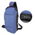 thumbnail image 4 of Bolso De Hombro En El Pecho ANGGREK Bolso Bandolera Bolsillos Multifuncionales Impermeable Agarre Cómodo Antiarañazos Cerradura De Combinación Tela Oxford Antirrobo Para Viajes, 4 of 8