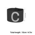 thumbnail image 2 of Minkissy 4Pcs Portable White Captain Armband Non Slip Durable Football Team Supply, 2 of 5