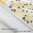 thumbnail image 4 of GFDYREE Round Vinyl Fitted Tablecloth Flannel Backing Elastic Edge Plastic Table Cover Waterproof Cloth Stain-Resistant Wipeable 45''-56'' Up to 45-56 Inch (Abstract Floral-Large), 4 of 7