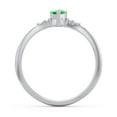 thumbnail image 4 of Birthstone Heart Ring with Shoulder Accents - Emeral (May), 4 of 4