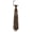 Brown, variant on Pre-Tied Women's Tie, Adjustable Womens Ties with | Smooth Polyester Fabric, Clip Tie, Metal Chain Design, Multiple Colors, Party, Prom, Causal, Date