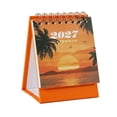 thumbnail image 2 of LEFXSMR 2027 Desk Calendar, Fresh Scenery Portable Standing Thick Desk Calendar, Spiral Bound Mini 12 Monthly Calendar Planner for Home Office Desktop, 2 of 6
